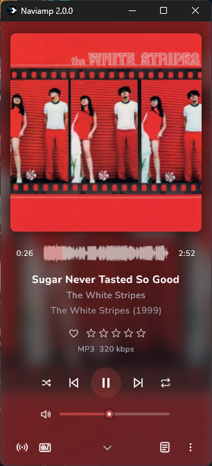 Compact Now Playing screen